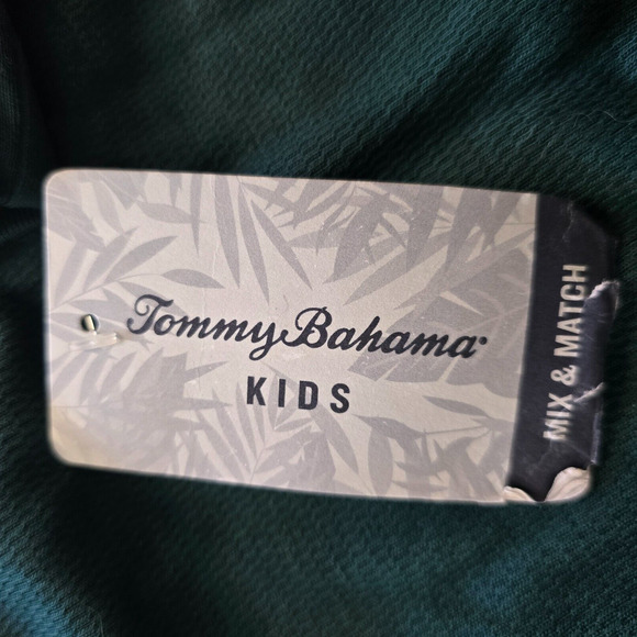 Tommy Bahama & Izod Shirts Boys 4 XS Green & Blue 1 Pullover & 1 Button Down NWT - Picture 5 of 15